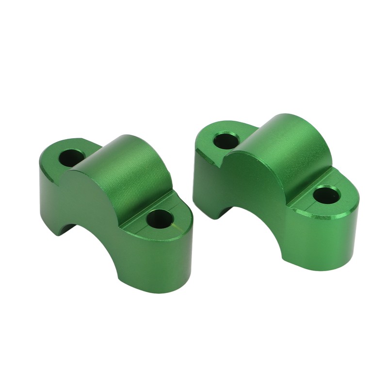 Pair Motorcycle Handlebar Clamp Riser 30mm Height CNC Aluminum Alloy