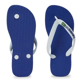 Havaianas Brasil Logo Men's Slippers, Navy Blue,9/10 US Men - 11/12 US Women