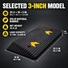 SucceBuy 3-Inch Rubber Threshold Ramp, 35.5 x 18 In Non-Slip