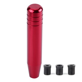 EVGATSAUTO Universal Gear Knob Car Gear Lever Knob Aluminium Alloy Car Manual Gear Lever 18 cm Red