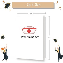 Asmallgf Happy RN Graduation Gifts for Women Men, Congratulations Graduation Card for Nurses, New Nurse Gifts, Happy Pinning Day Card
