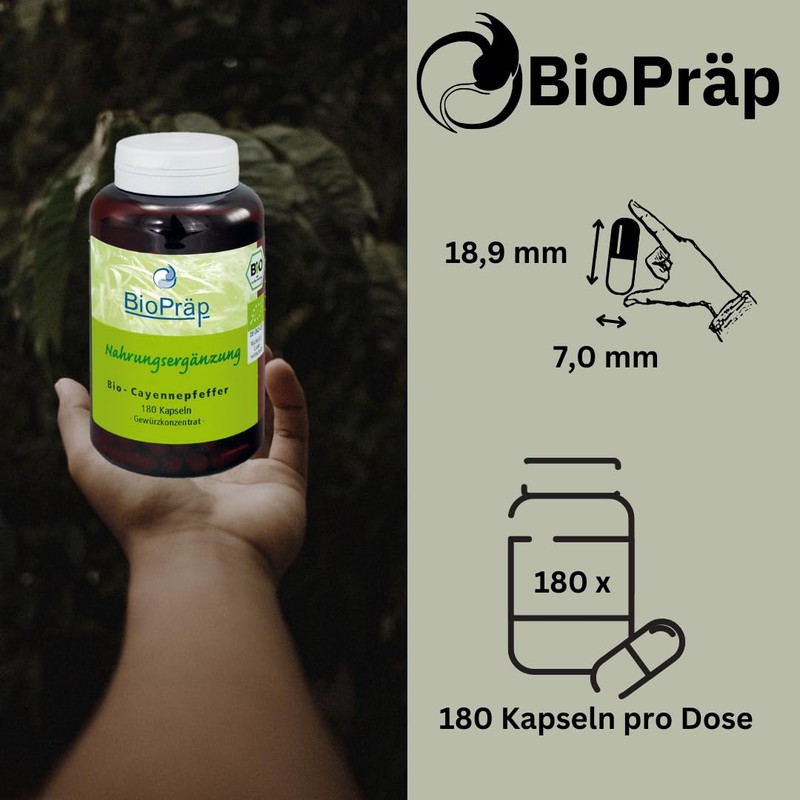 Bio-Cayennepfeffer Kapseln