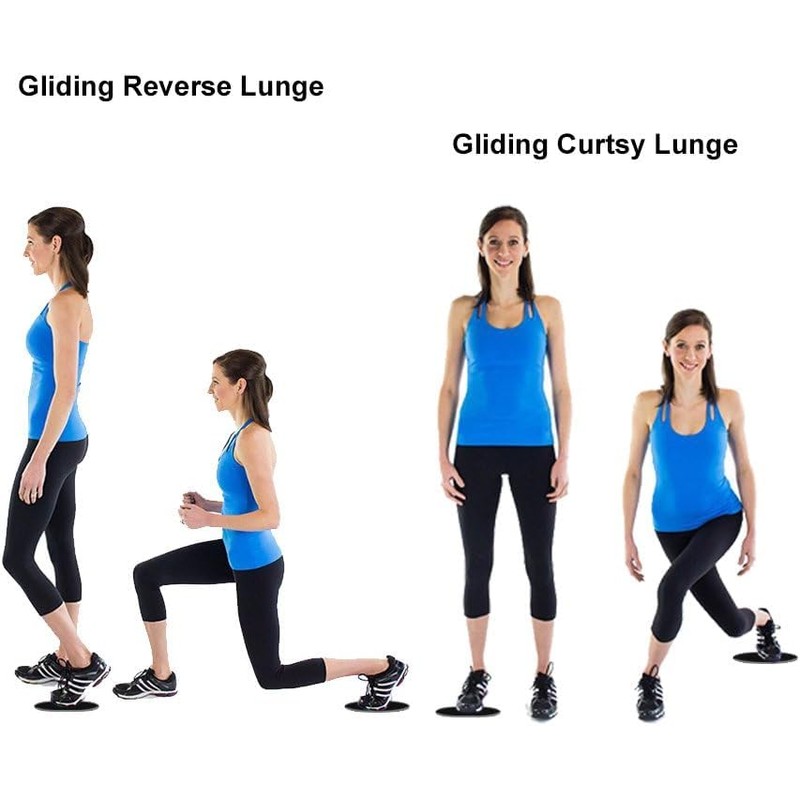 QHFlashbuy Sliding discs, pack of 2 sliders, fitness sliding discs,