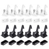 SACONELL Child Safety Cabinet Pack of 12, White/White and Black