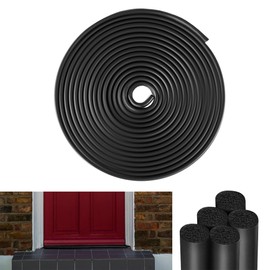 Backer Rod 3/8 Inch,Black Foam Caulk Saver for Gaps and Weather Stripping Door Seal, 20 Ft Concrete Expansion Joint Filler