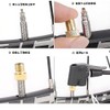 TUMETINSS Presta Valve Adapter Bicycle Inflator Adapter Presta to Schrader