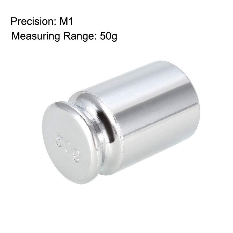 sourcing map Gram Calibration Weight M1 Precision Steel Chrome-Plated for