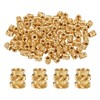 QUARKZMAN Pack of 50 M3 Threaded Inserts Brass Heat Set