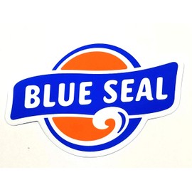 Blue Seal Die Cut Sticker 4.9 x 2.6 inches (10 x 6.5 cm), BLUE SEAL Okinawa Limited Edition