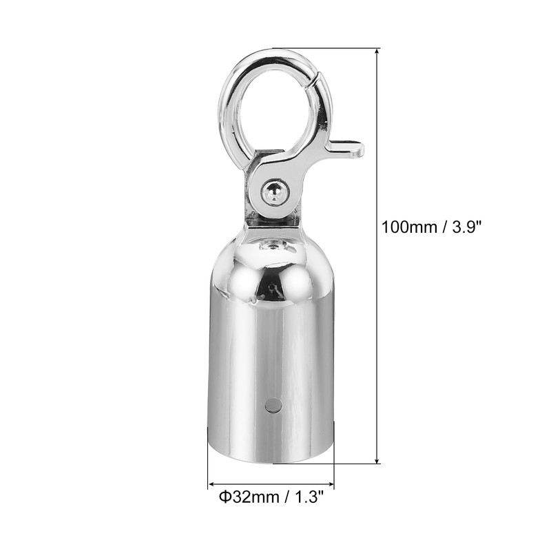 PATIKIL 1.3" Stanchion Rope End Stopper, Cord End Caps Barrier