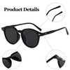 LJCZKA Retro Small Round Sunglasses for Women Men Classic Tinted