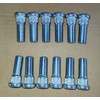 12pcs Grade 10.9 Serrated Wheel Stud 1/2-20 Thread, 0.56"(14.3mm) Knurl