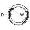 MarineNow Stainless Steel Round Ring 316 Marine Grade 7/16" x
