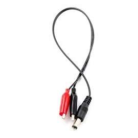 Rexford Tools F5.5x2.1mm to 2 Alligator Clips,RTC-21-CLIP