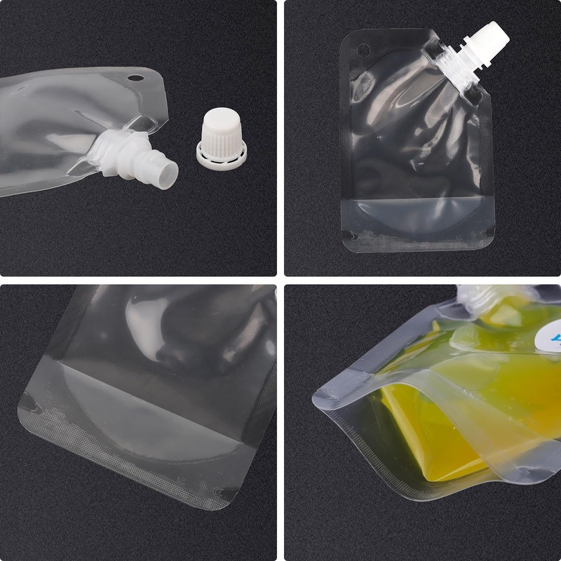 Muka 50 PCS 1.75 OZ Reusable Clear Side Spout Drink