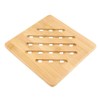 Bamboo Trivet Mat, Wood Hot Pads Square Heat Resistant Trivet