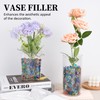 Flat Glass Marble 0.97lb Decorative Glass Gems for Vase Filler