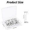300 Pcs Round Head Tacks, 1/8 Inch Map Push Pins,