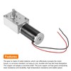 sourcing map DC 12V 3RPM Worm Geared Motor 8mm D