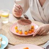 Selamica Ceramic 8 inch Dinner Plates, Small Dessert Salad Plates,