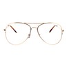 SA106 Classic Wire Rim Tear Drop Shape Pilot Clear Lens