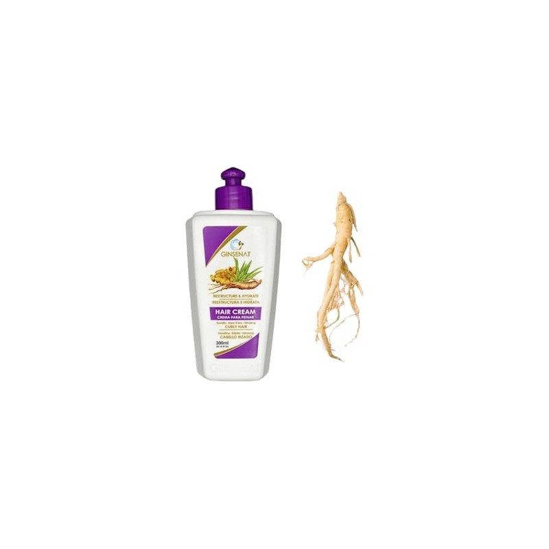 GINSENAT Crema para Peinar Keratina 300ml Keratina Sabila Ginseng