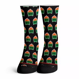 Black 2020 Dumpster Fire Black Pattern Socks Quarantine Trump Election Murder Hornets