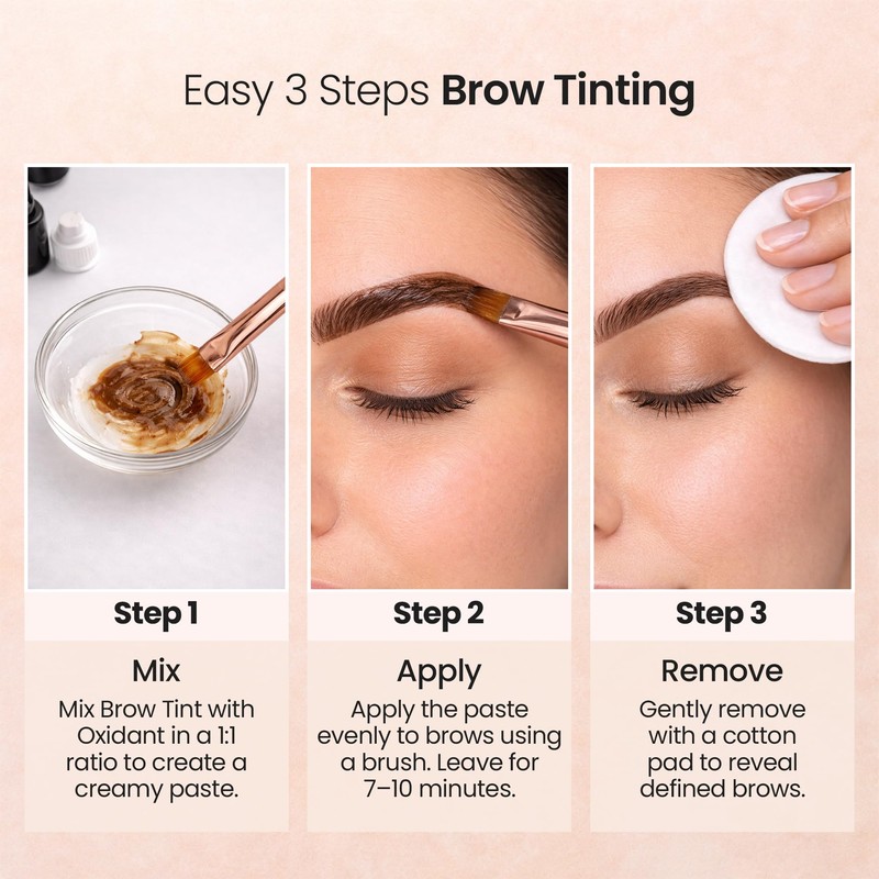 Belamu Brow Liquid Tint – Professional Hybrid Eyebrow Dye with