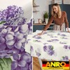 ANRO Oilcloth tablecloth, wax tablecloth, washable garden tablecloth, round, oval,