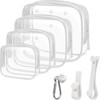 LETGO 4 Packs Clear Bogg Beach Tote Bag with 4