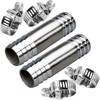 Fitvell Stainless Hose Barb 3/4" Splicer Mender Union Tubing Coupling