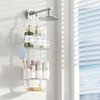 Ettori 3-Tier Shower Cubicle, Bathroom Organiser, Shelf Organiser, Chrome, Shower