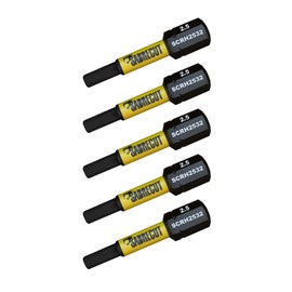 5 x SabreCut SCRH2532_5 32mm H2.5 Hex Magnetic Impact Screwdriver Driver Bits Set Single Ended Heavy Duty