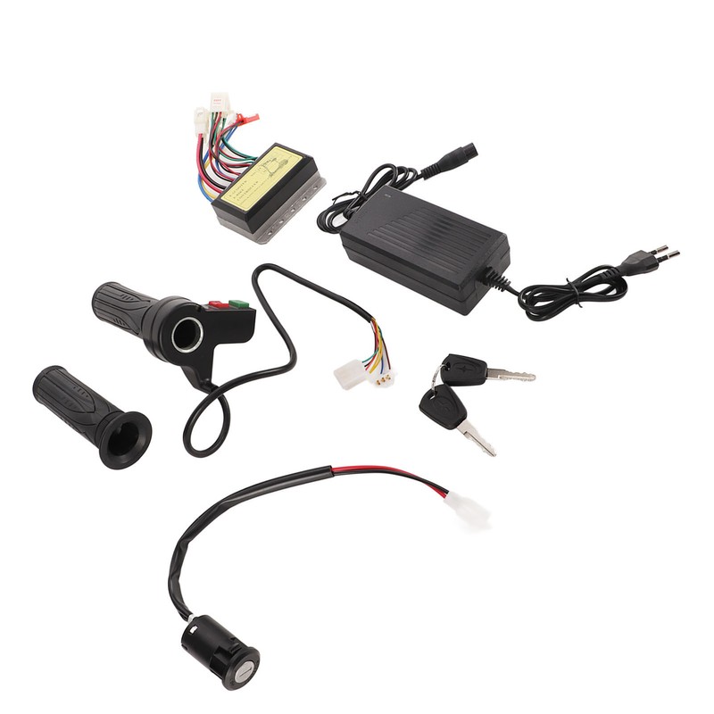 24V Brushless Motor Speed Controller Kit with Throttle Grip for