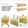 Alipis U-Shape Bamboo Pillow for Sauna Steam Room Stiff Spa