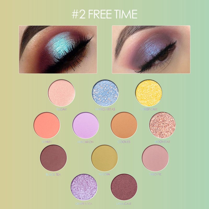 12 Colors Glitter Eye Shadow Makeup Long Lasting Eye Cosmetics