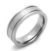DoubleAccent 6MM Comfort Fit Titanium Wedding Band Celtic Knot Grooved