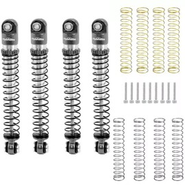 For Arrma Powerhobby Aluminum 54mm Long Travel Shocks 1/24 Axial SCX24 Jeep Bronco Grey