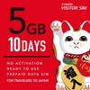 Nippon Communication b-mobile VISITOR SIM 5 GB/10 days Prepaid (Multi-Cut