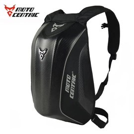 Motocentric hard shell Motorcycle Backpack - Color Name: Red