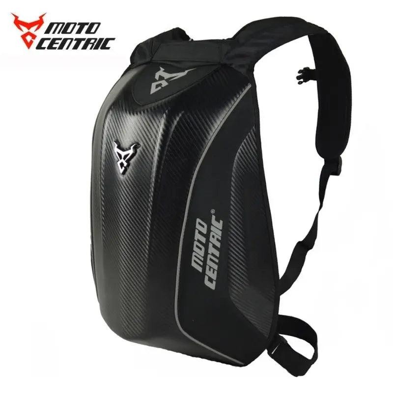 Motocentric hard shell Motorcycle Backpack - Color Name: Red
