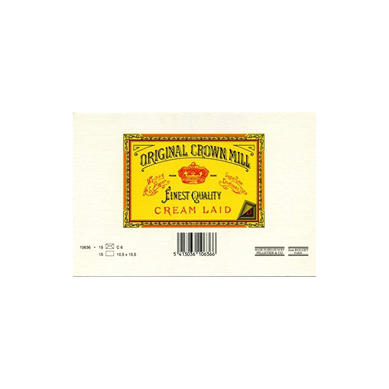 Original Crown Mill C6 Classic Line Texture Laid Card and