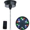 Rotating Disco Ball Motor with Light, 6RPM Spinner Light 18LEDs