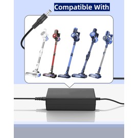 Replacement for PRETTYCARE Cordless Vacuum Cleaner Charger Compatible with Pretty Care Cordless Vacuum Cleaner W100 W200 W300 W400 P1 P3 P4 Power Supply Charger