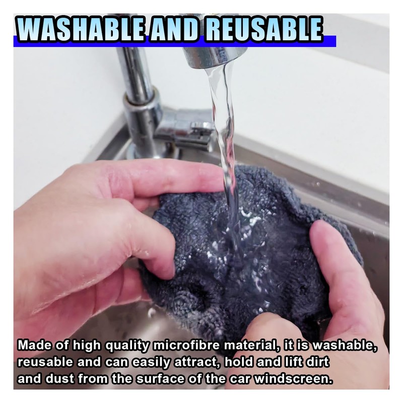 20PCS Microfiber Cloths for Car Windshield Cleaning Tool, Replaced Glass