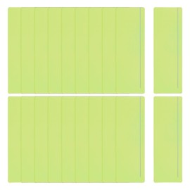 PATIKIL Guided Reading Strips, 20 Pieces Marker Strips Highlight Color Overlay Bookmarks Reduce Visual Stress Teaching Supplies with Line for Teaching, Light Green