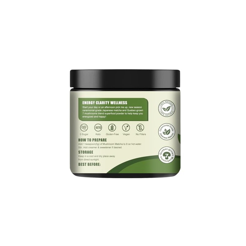 Grelim Matcha De Championes, Matcha Ceremonial Japons Infundido Con 7