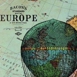 Nacnic PACK of sheets to frame TRAVELING THROUGHOUT THE WORLD. Posters with map images. Home decoration. Sheets to frame.