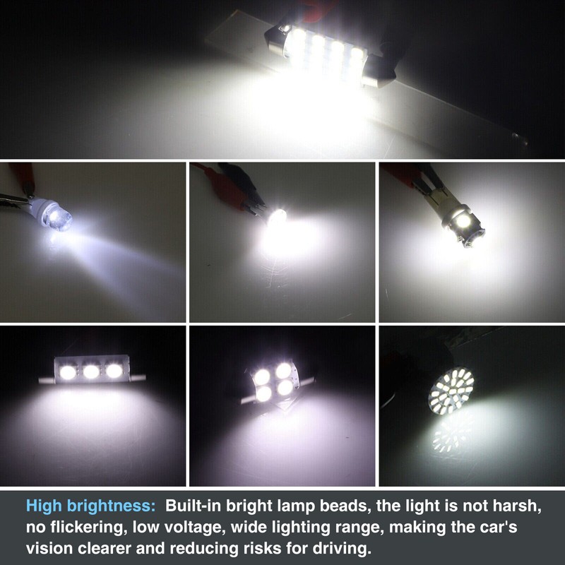 42X Auto LED 12V License Plate Light Map,Dome, Door, Trunk