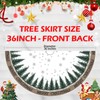 Christmas Christmas Tree Skirt 36 Inch, Snowflake Winter Holiday Tree